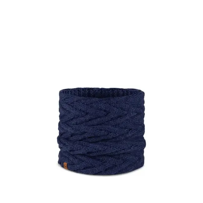 Knitted & Fleece Neckwarmer - Caryn Midnight