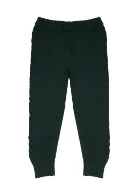 Knitted Leggings-Deep Moss