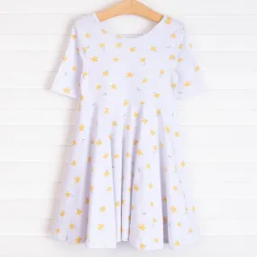 Leah Dress, Yellow Floral