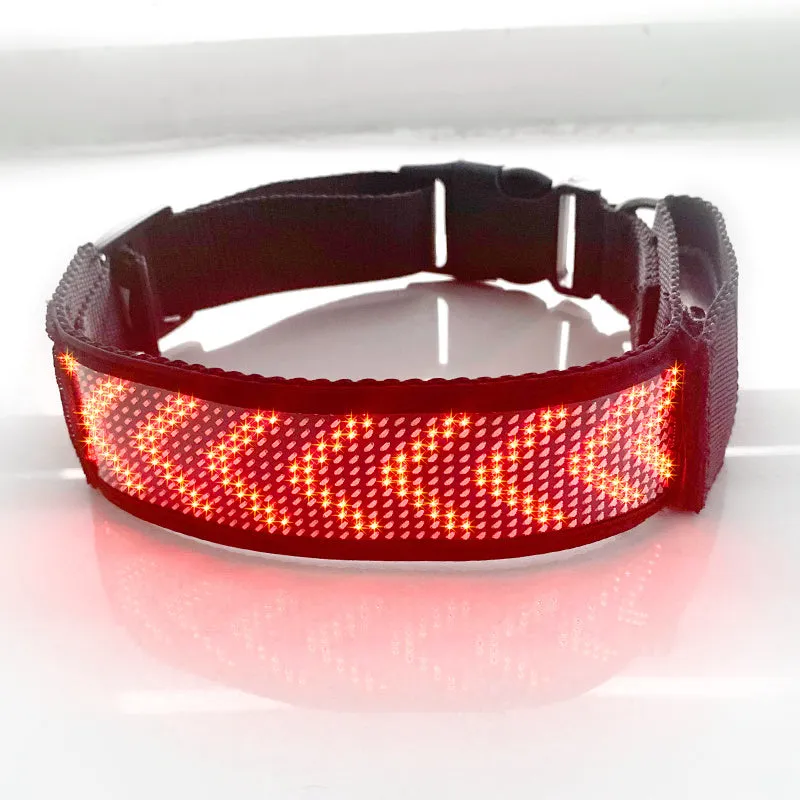 LED luminous pet collar