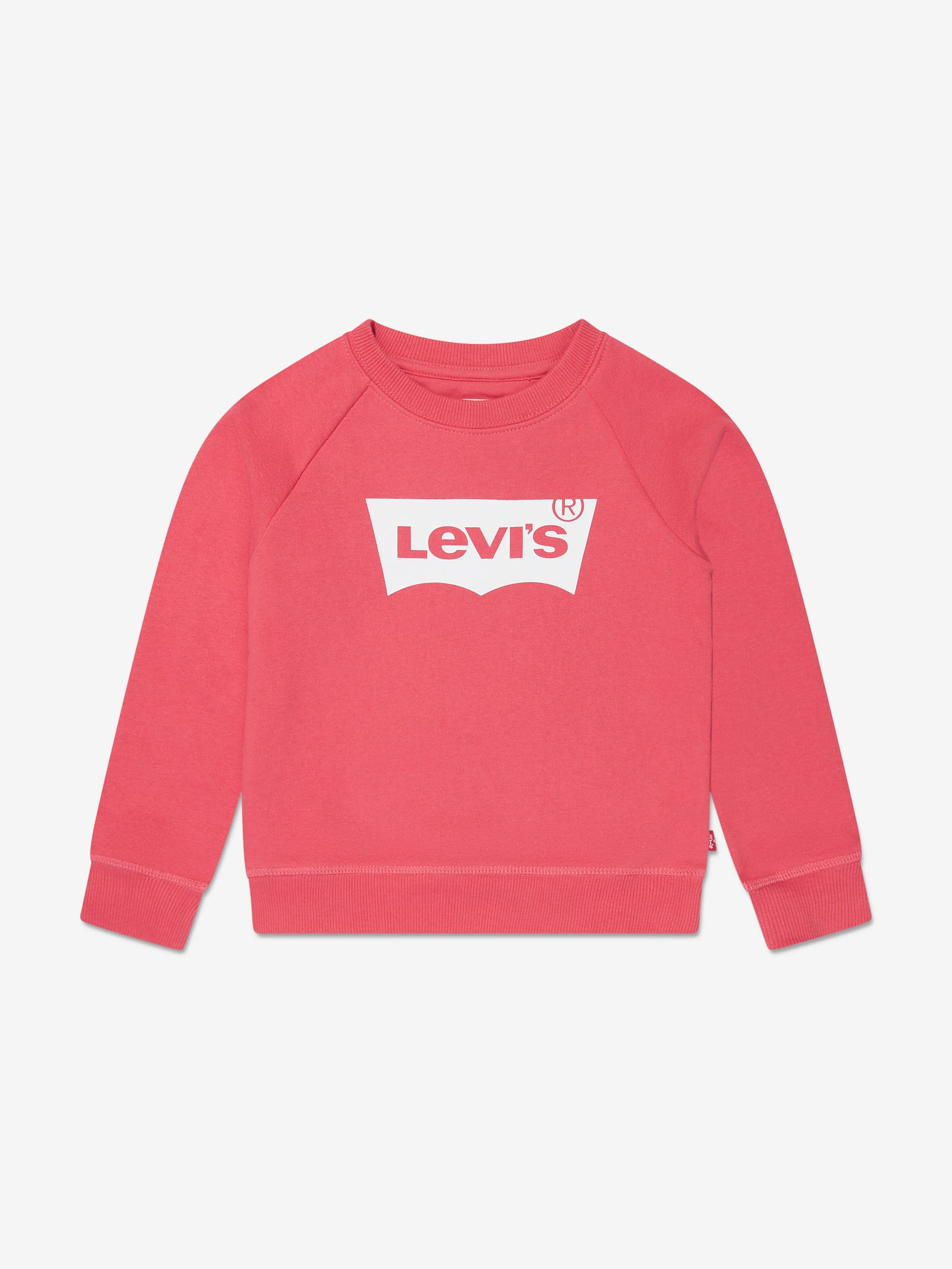 Levi's Wear Girls Key Item Logo Crew Sweatshirt in Pink