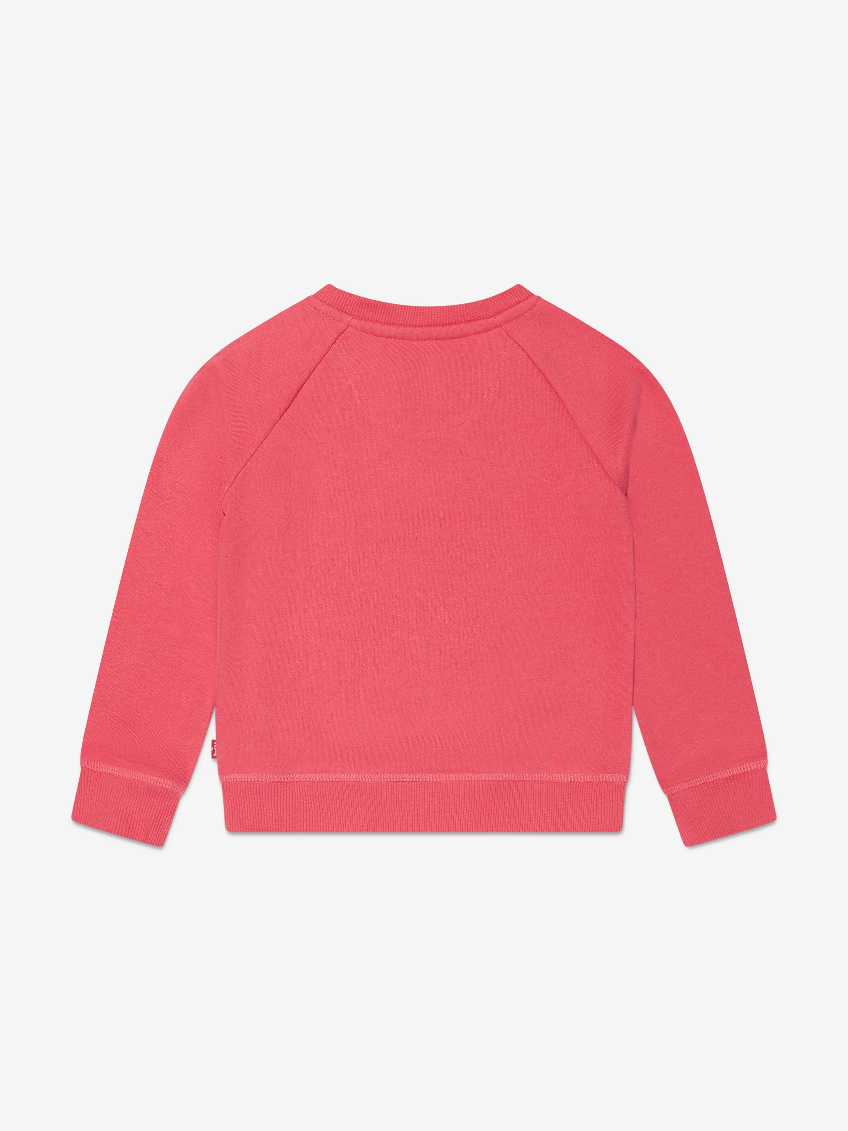 Levi's Wear Girls Key Item Logo Crew Sweatshirt in Pink