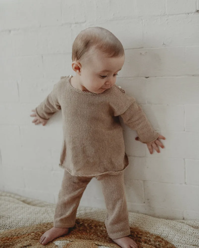 Lightweight organic cotton knit jumper