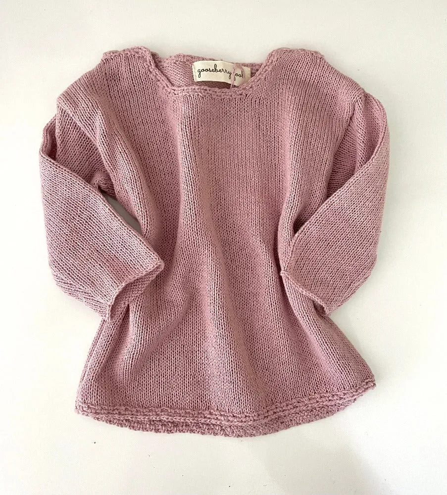 Lightweight organic cotton knit jumper