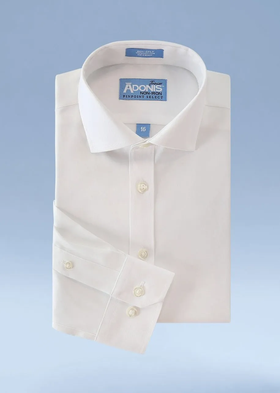 Little Boys Classic Fit Non Iron Cotton Pinpoint Dress Shirt