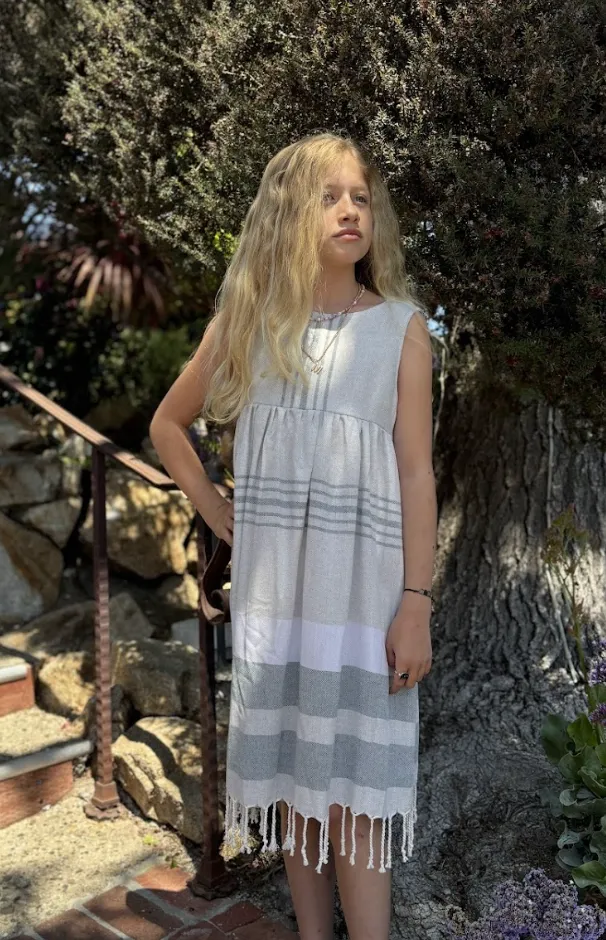 Lizzy Dress in Sea Salt