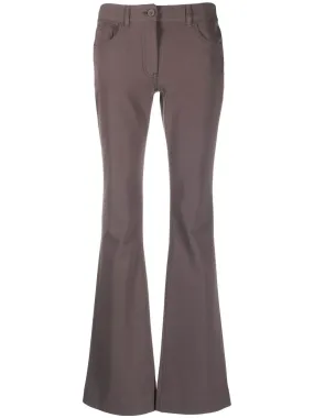 LOW-RISE FLARED TROUSERS