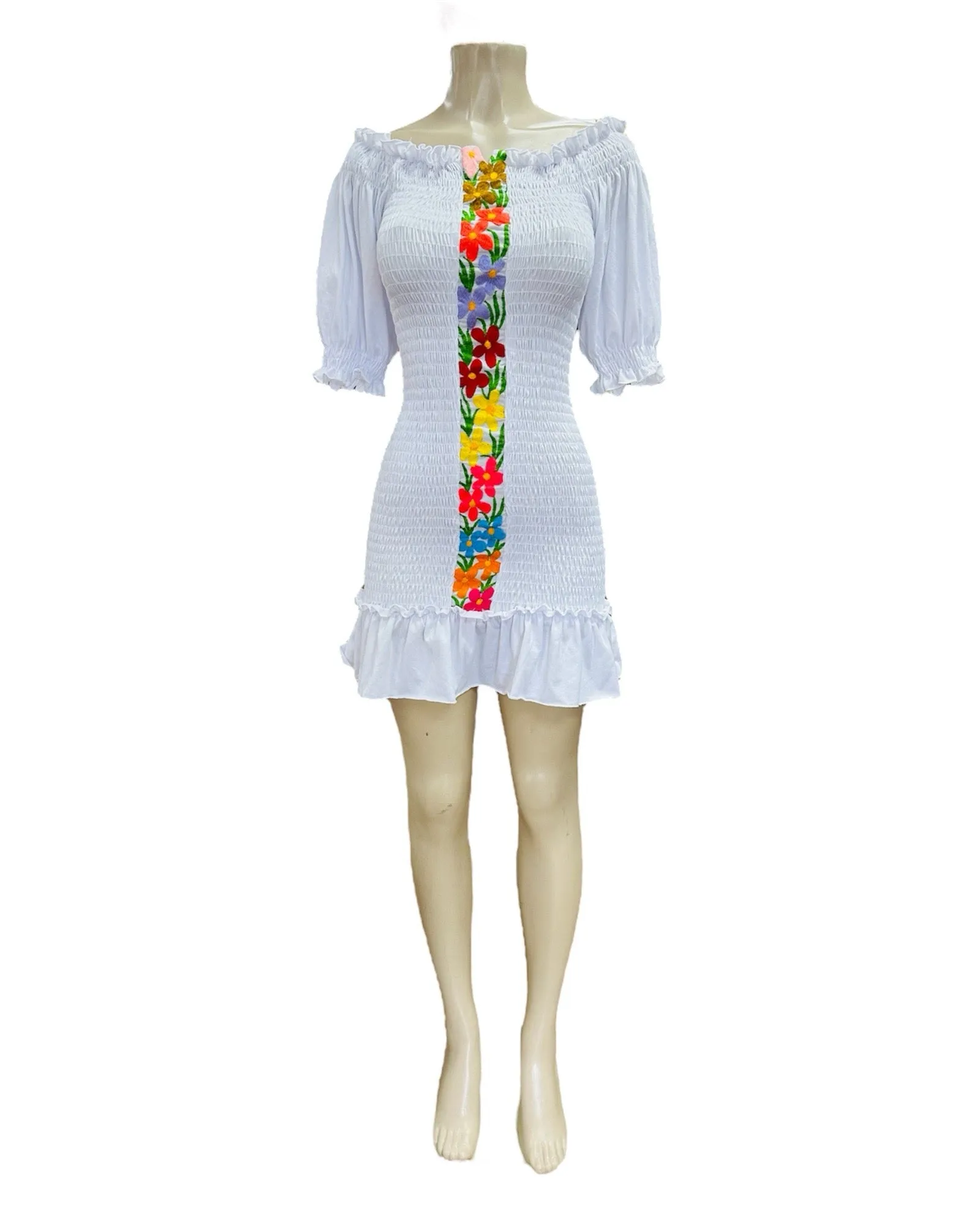 Maribel Mexican White Dress