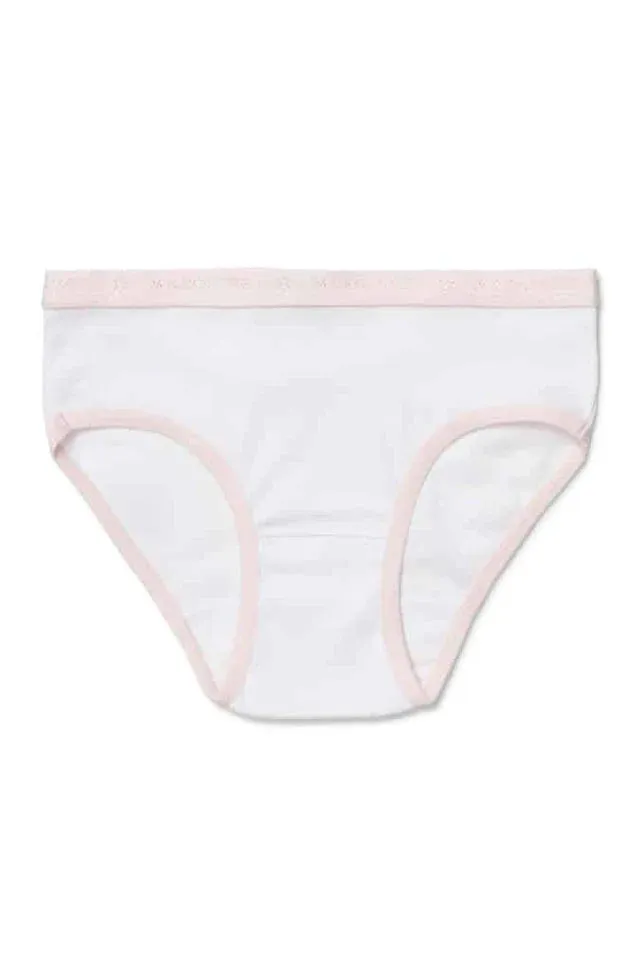 Marquise Girls Hot Pink & White Underwear 2 Pack