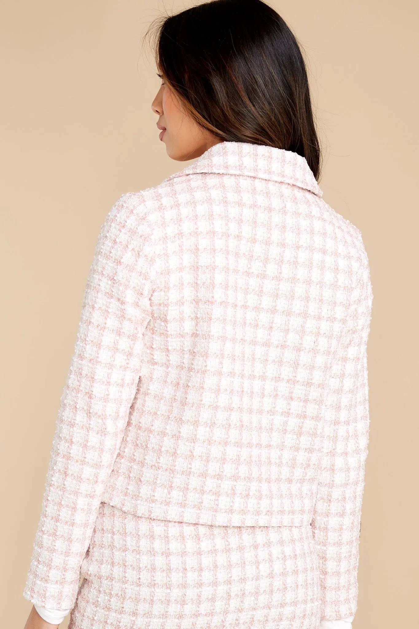 Meet Me On Melrose Pink Tweed Jacket