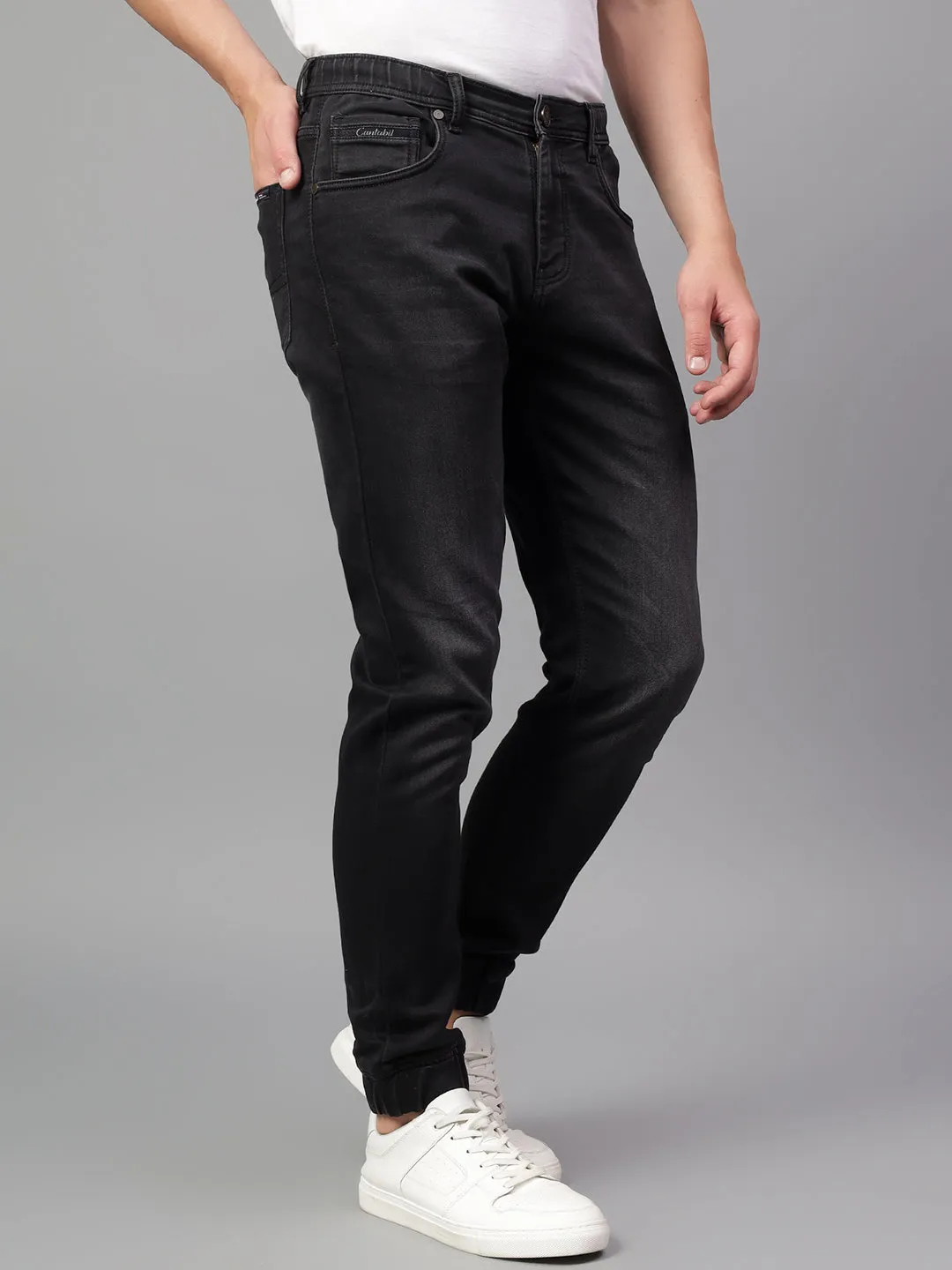 Men's Black Solid Casual Jogger