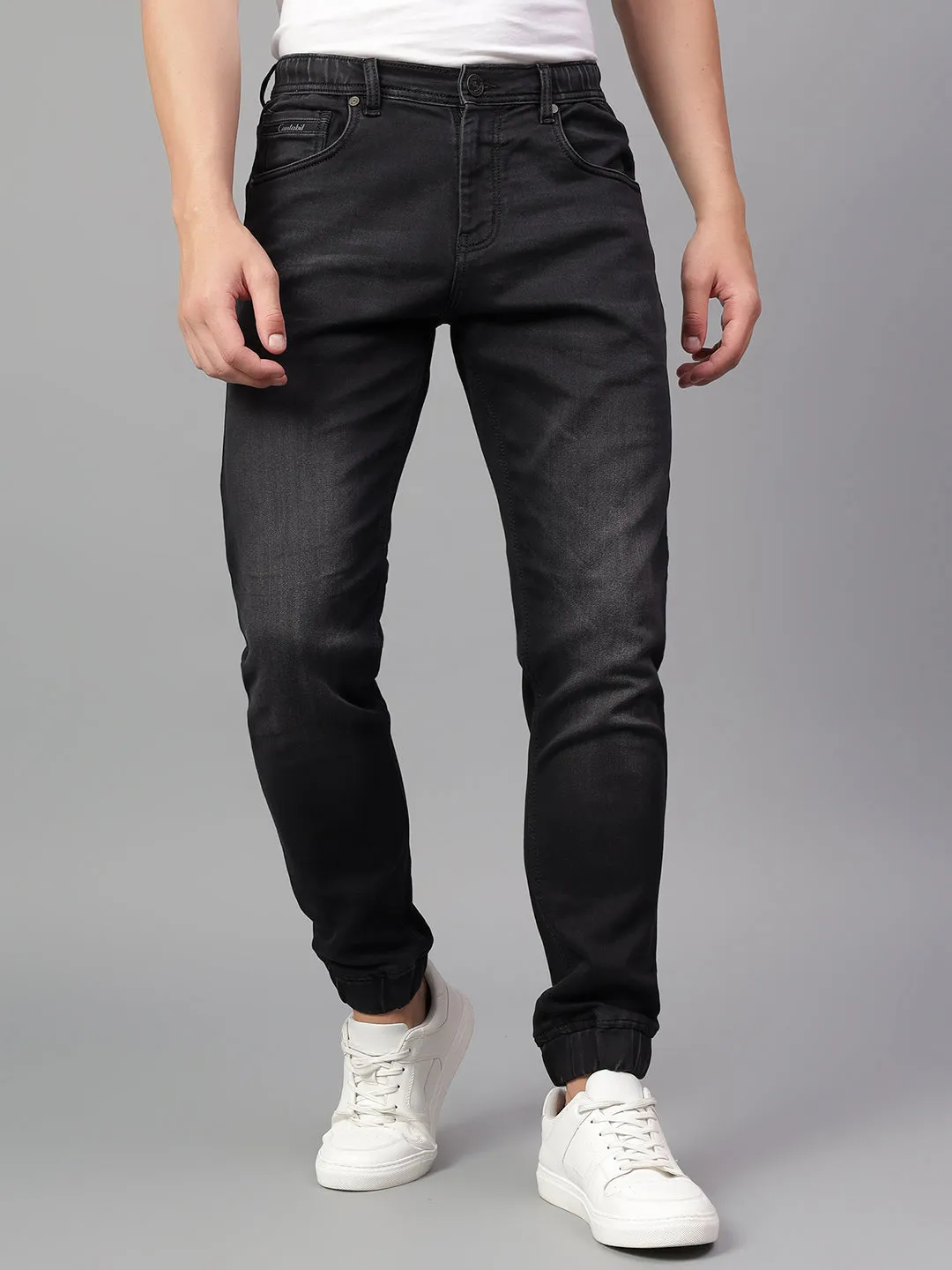 Men's Black Solid Casual Jogger