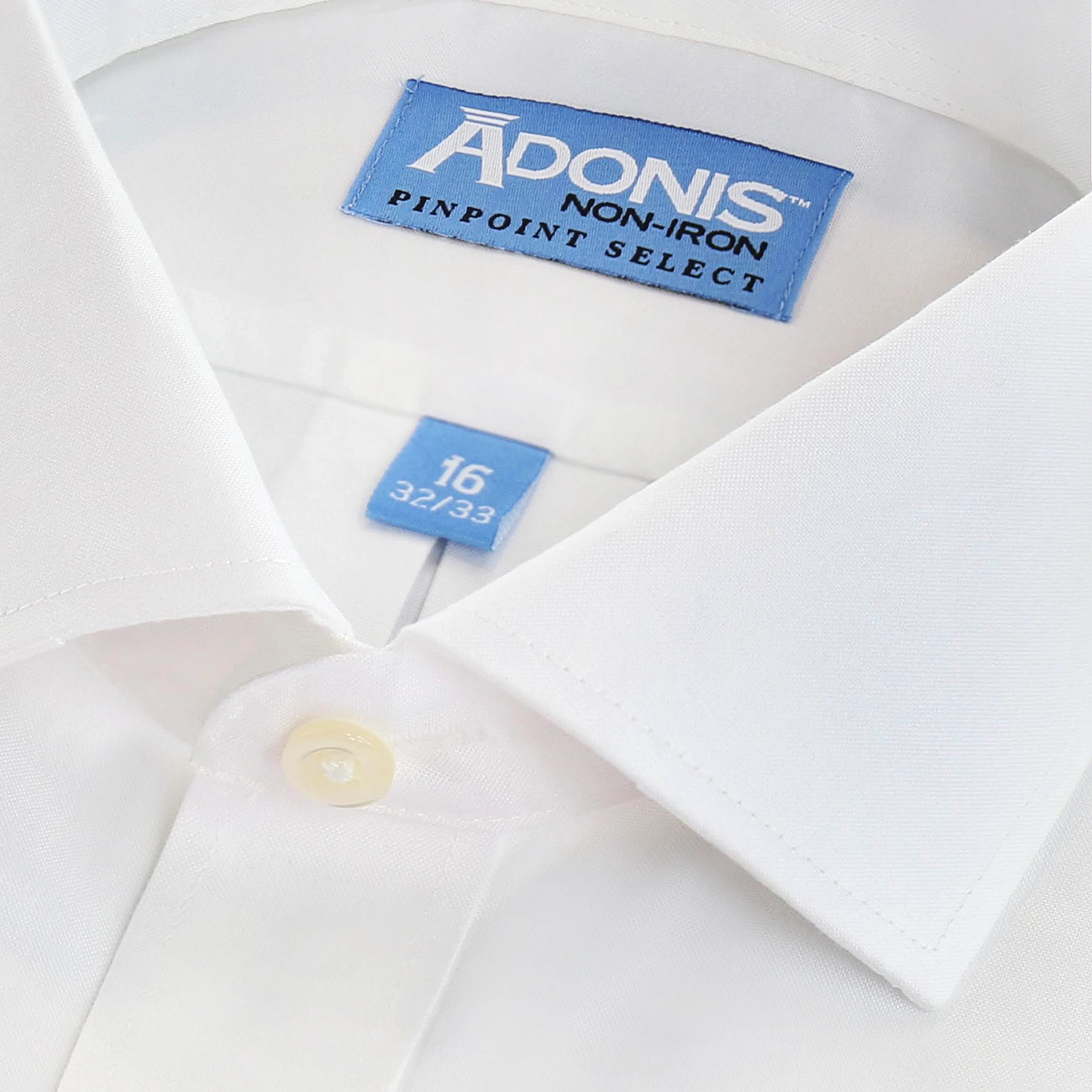 Mens Classic Fit Non Iron Cotton Pinpoint Dress Shirt