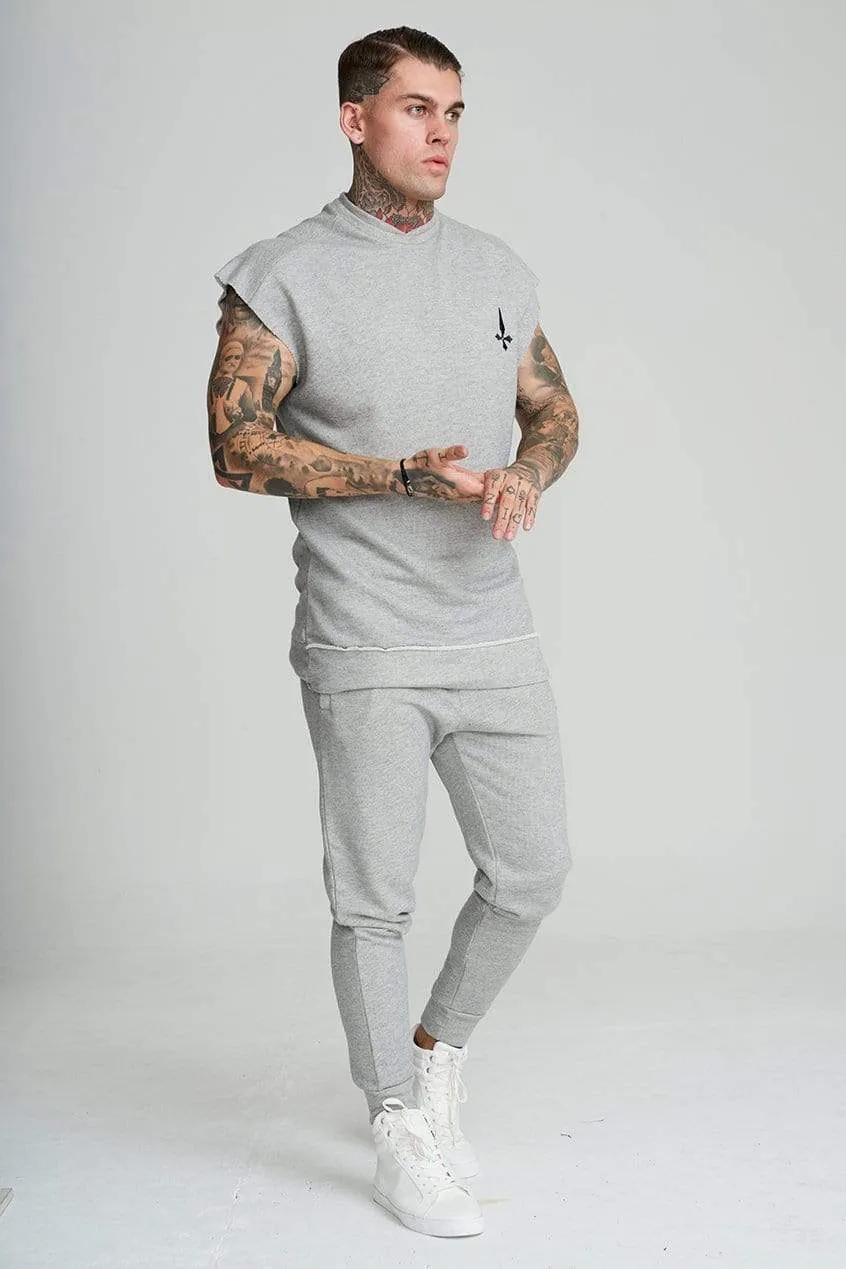 Men's Cut Off Training Sweatshirt - Grey