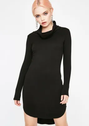 Midnight Fury Turtleneck Dress