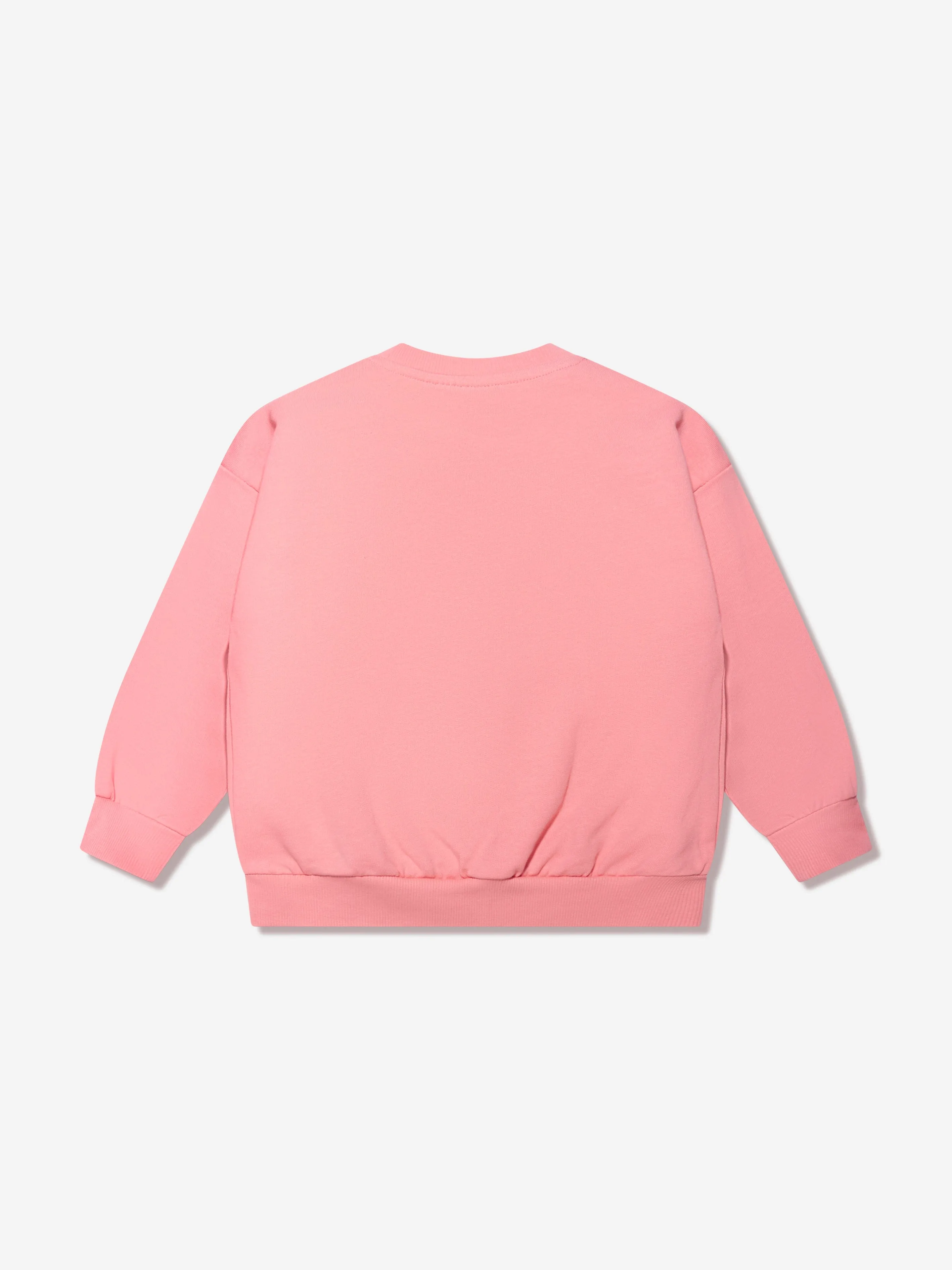 Mini Rodini Girls Organic Cotton Pigeon Sweatshirt In Pink