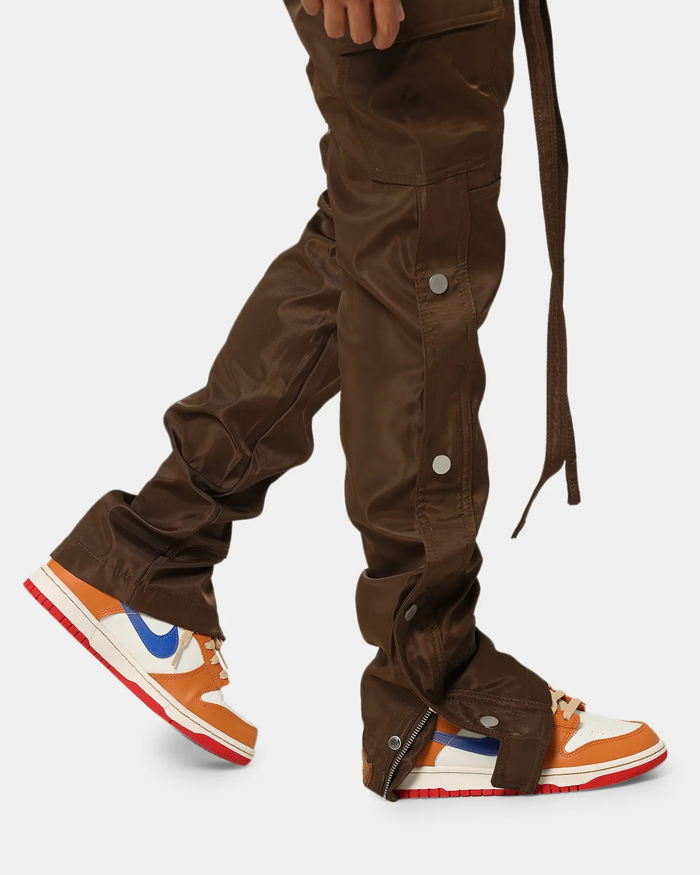 MNML Snap Zipper II Cargo Pants Brown