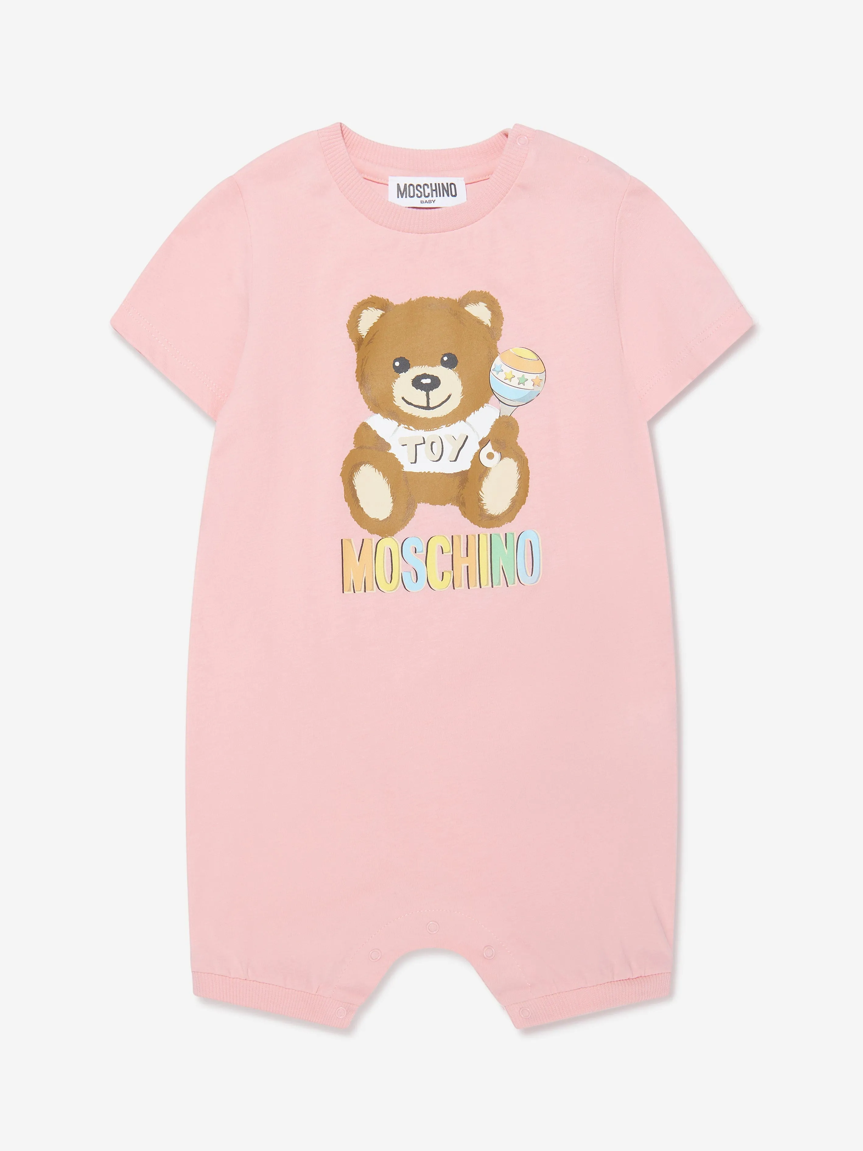 Moschino Baby Girls Romper Gift Set (2 Piece) in Pink