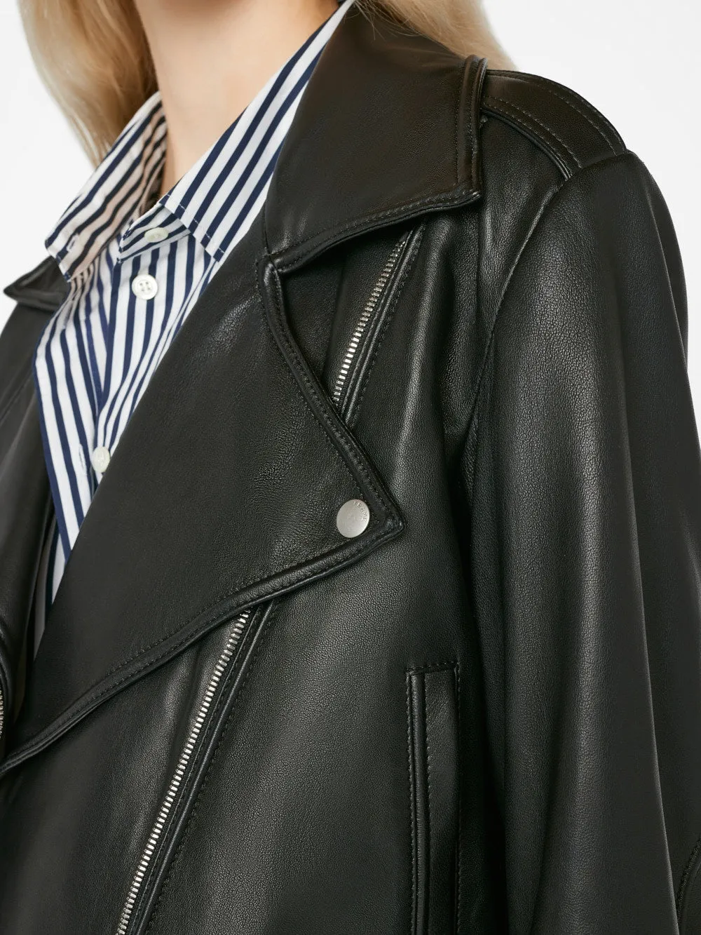 Moto Leather Jacket -- Noir