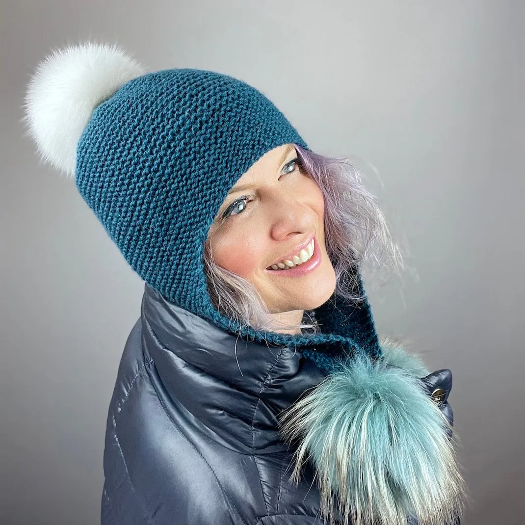 mYak Earflap Hat Knitting Kit | mYak Baby Yak Medium & Knitting Pattern (#305)