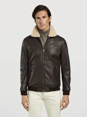 Napa leather bomber jacket