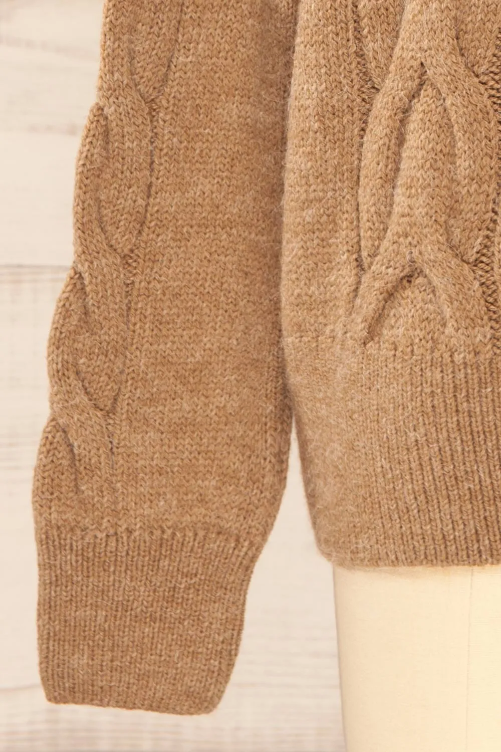 Nottingham Brown | Quarter Zip Knit Sweater