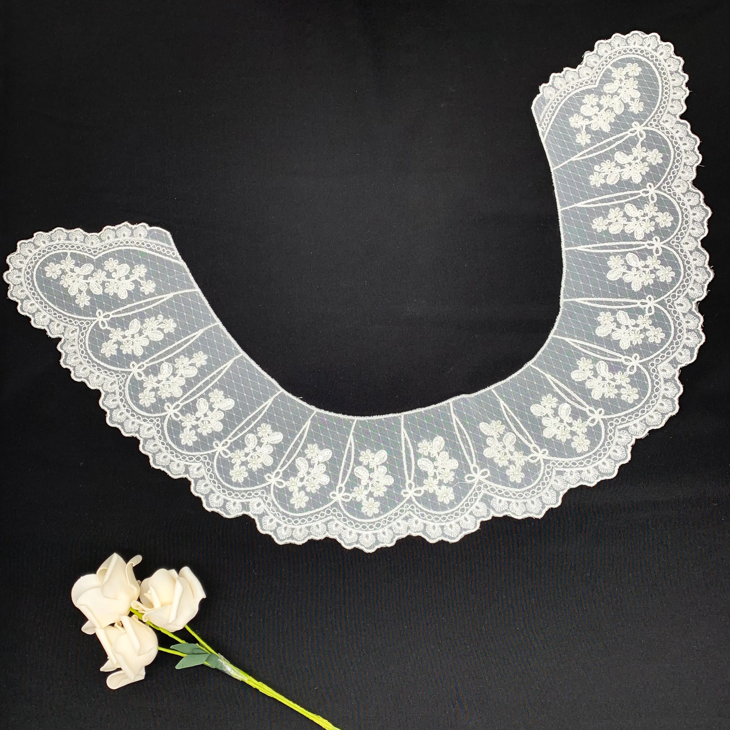 OEKO-TEX BSCI Beaded collar NFD11B041