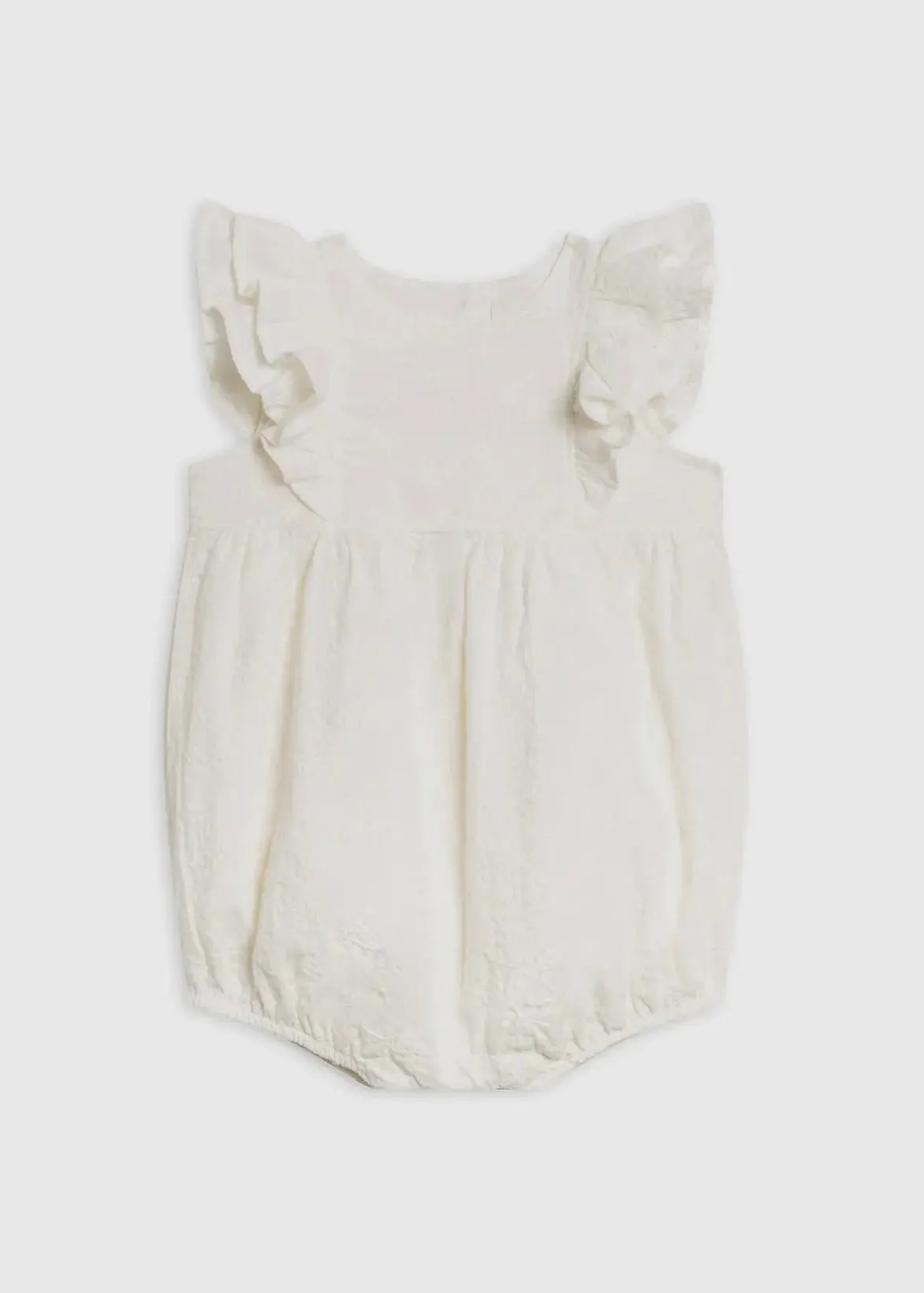 Organic Eyelet Ruffle Romper