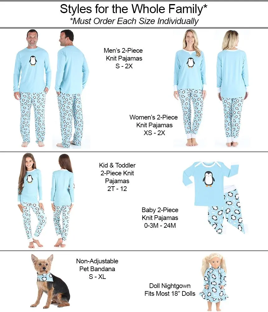 Our Family Pjs Holiday Family Matching Penguin Pajama