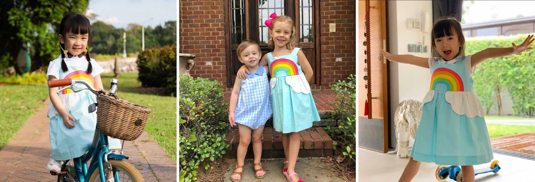 Over The Rainbow Sundress - Sky Blue