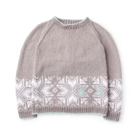 Patons Graphic Snowflake Knit Sweater