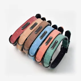 PAWS ASIA Supplier Custom High Quality Leather Luxury Waterproof Adjustable Dog Collar And Leash Set