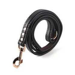 PAWS ASIA Supplier Custom High Quality Leather Luxury Waterproof Adjustable Dog Collar And Leash Set