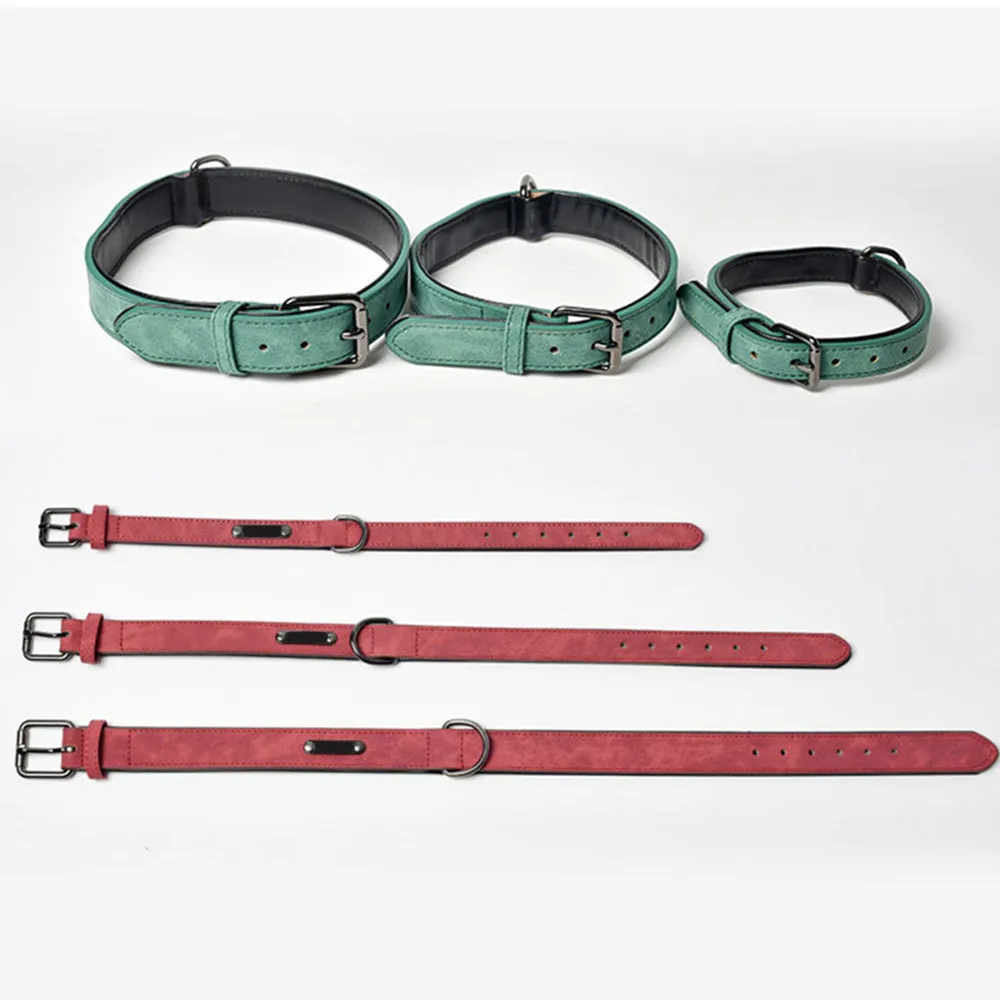 PAWS ASIA Supplier Custom High Quality Leather Luxury Waterproof Adjustable Dog Collar And Leash Set