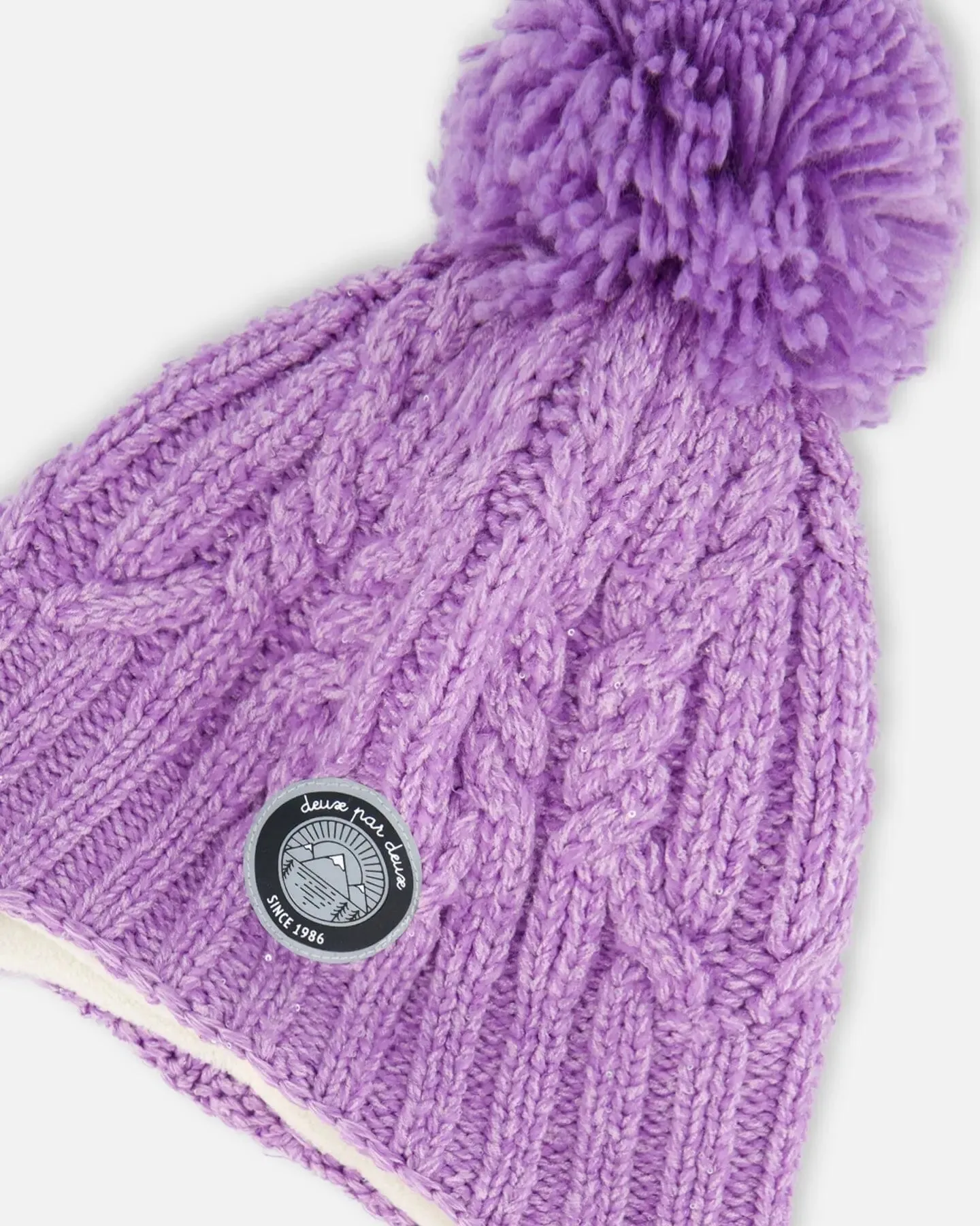 Peruvian Knit Hat Purple