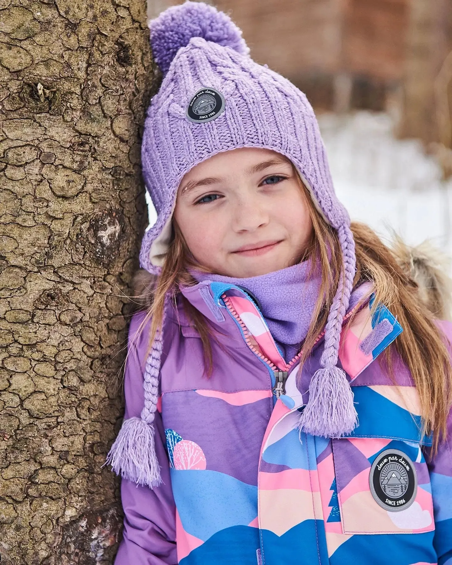 Peruvian Knit Hat Purple