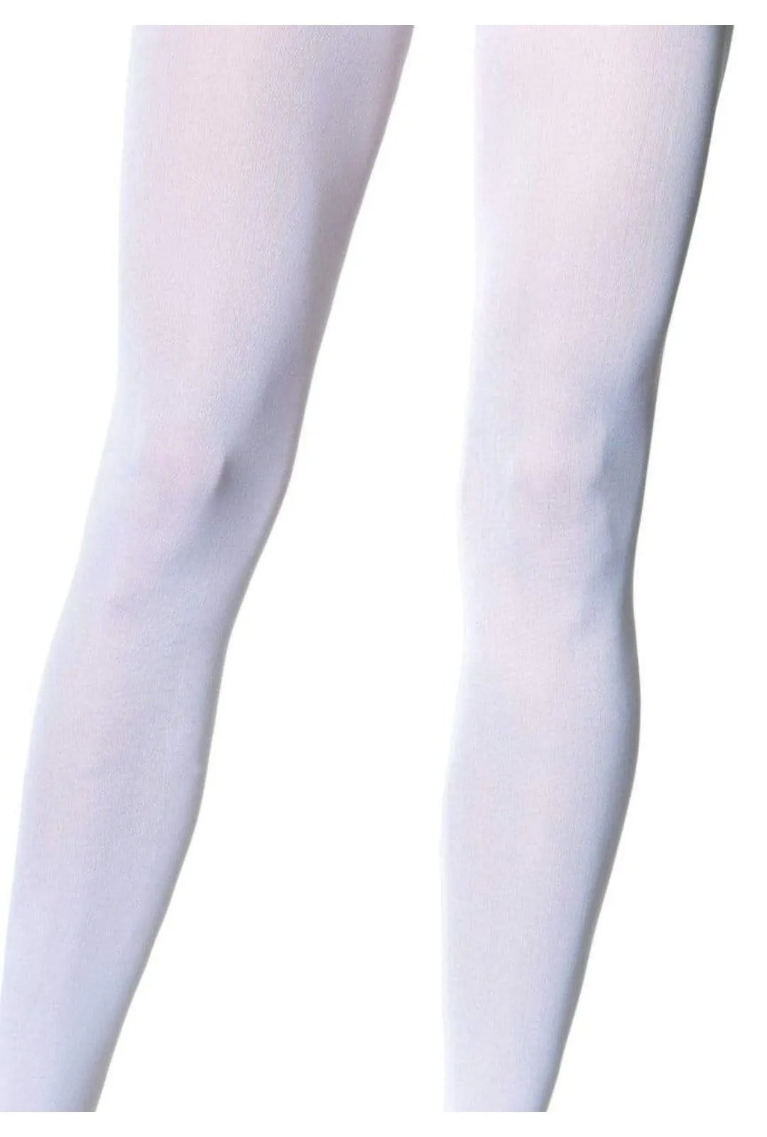 Plus White Nylon Tights