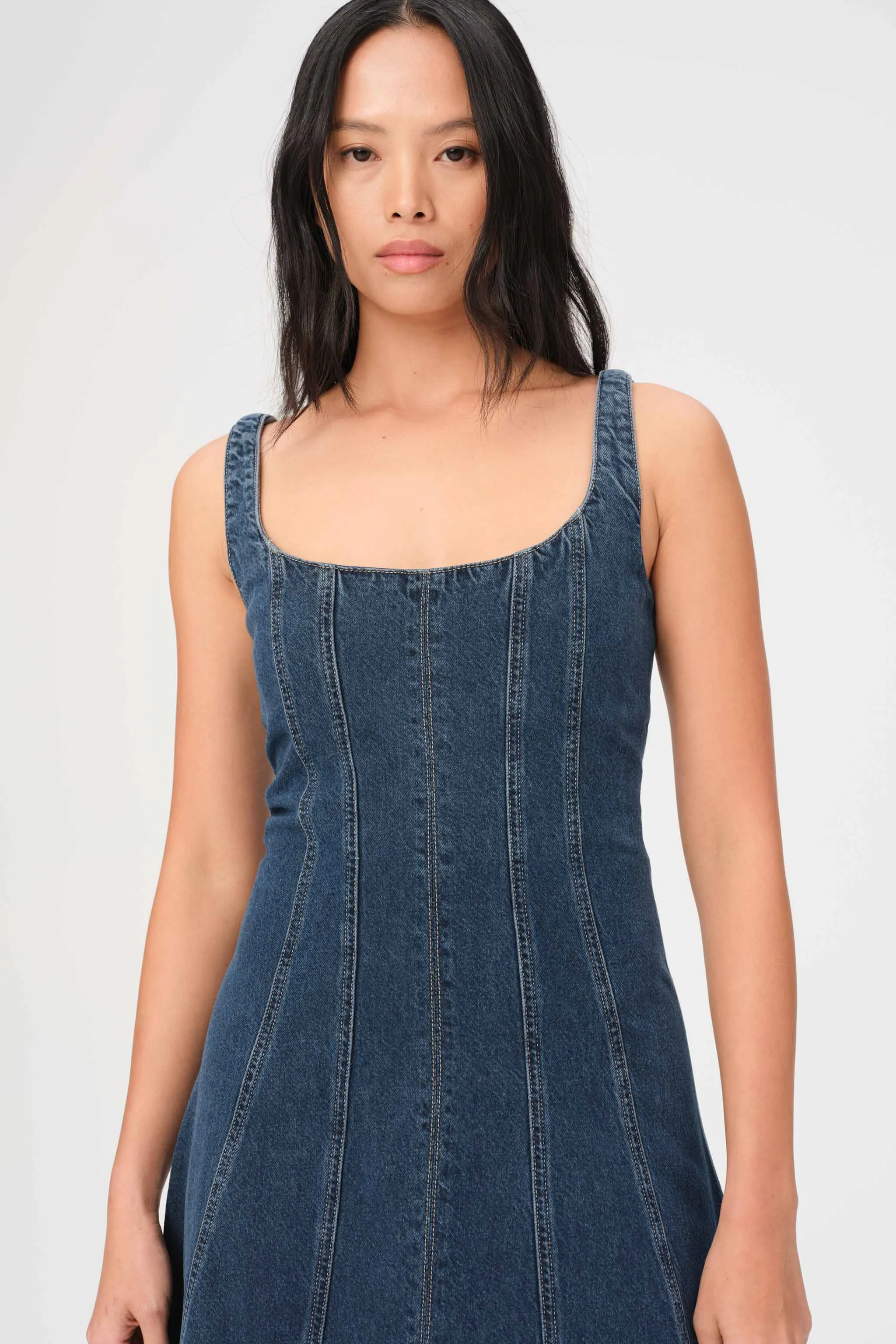  PSA - DENIM MAXI DRESS  | UNDER PRESSURE