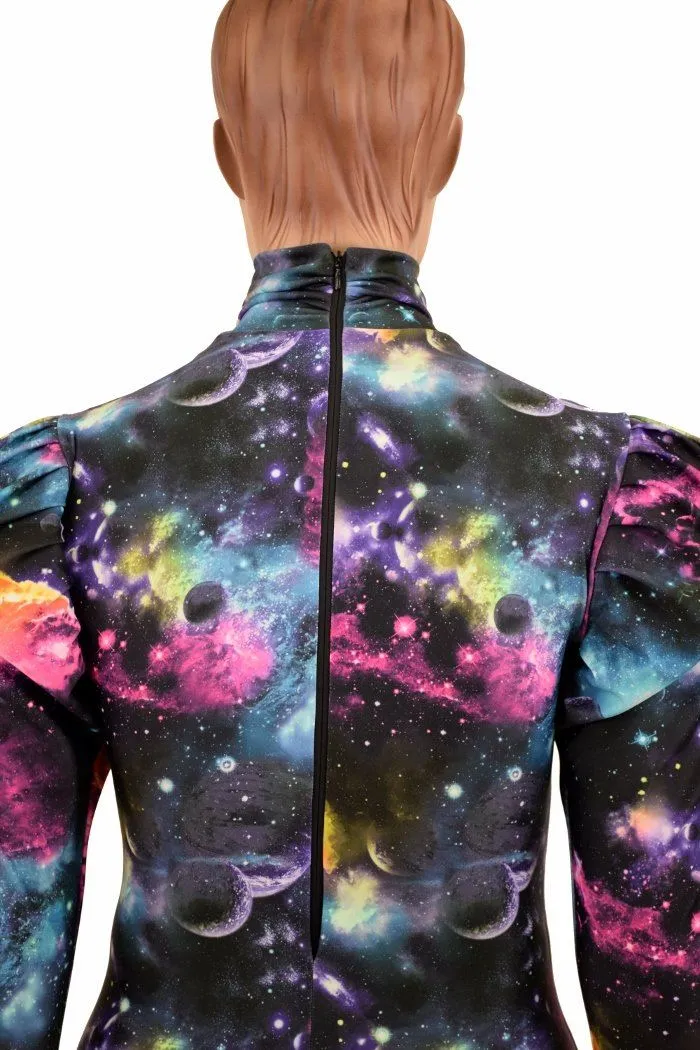 Puffed Sleeve "Victoria" Galaxy Romper