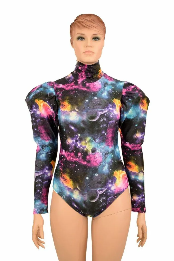 Puffed Sleeve "Victoria" Galaxy Romper