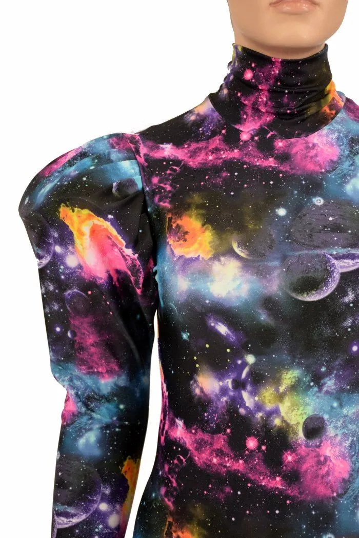 Puffed Sleeve "Victoria" Galaxy Romper