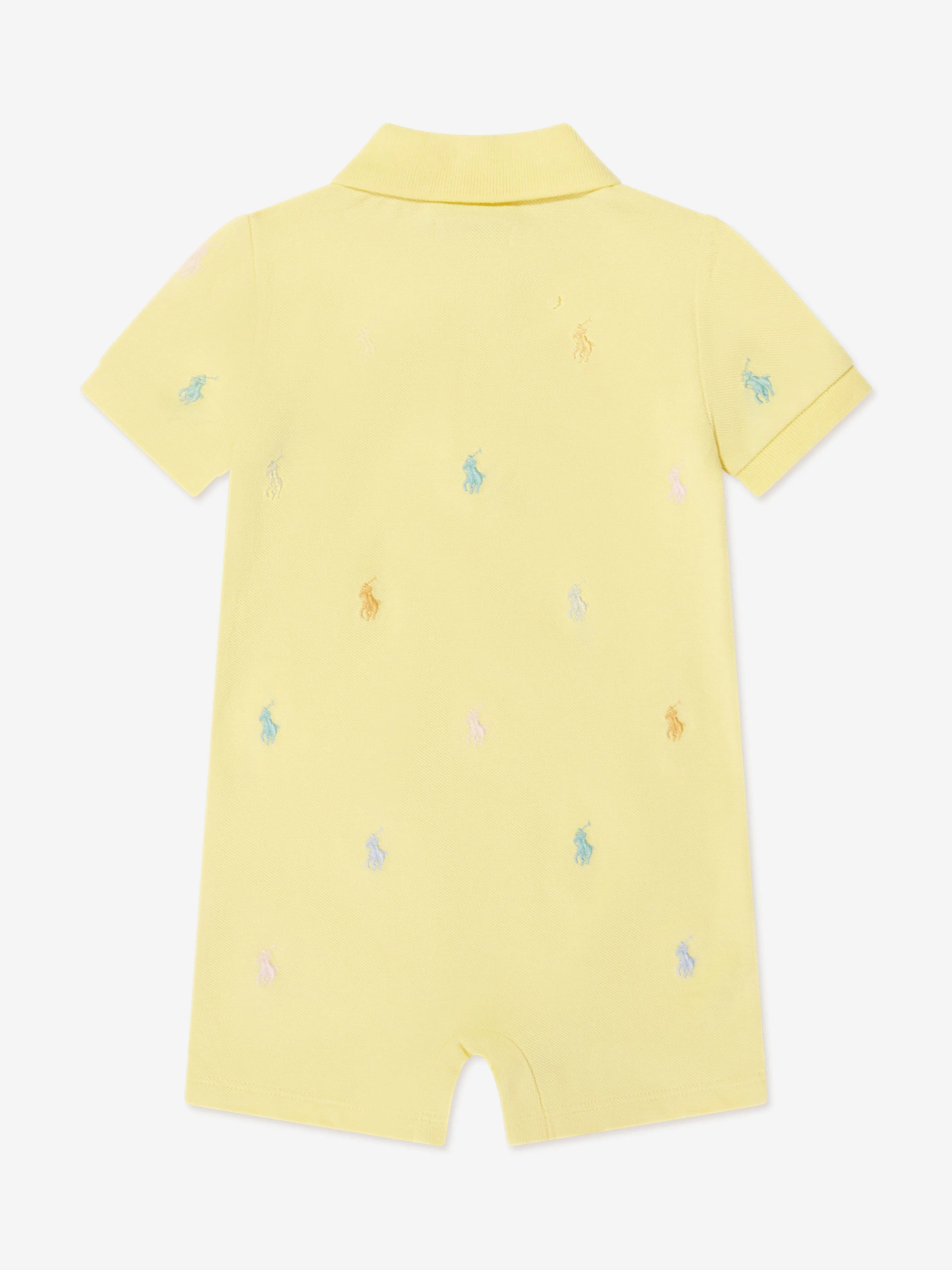 Ralph Lauren Baby Boys Logo Romper in Yellow