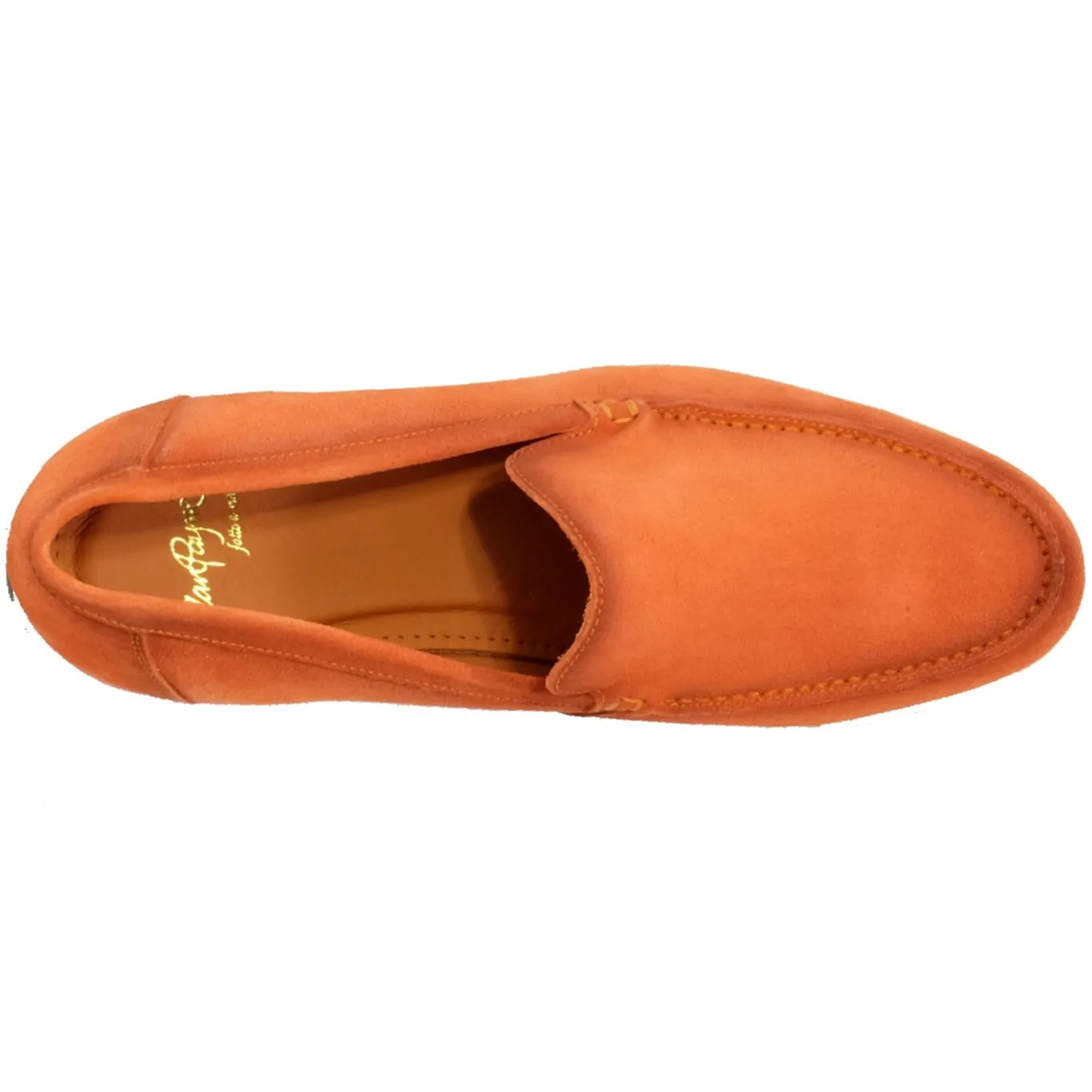 Rio Casual Suede Loafer in Tangerine by Alan Payne Footwear