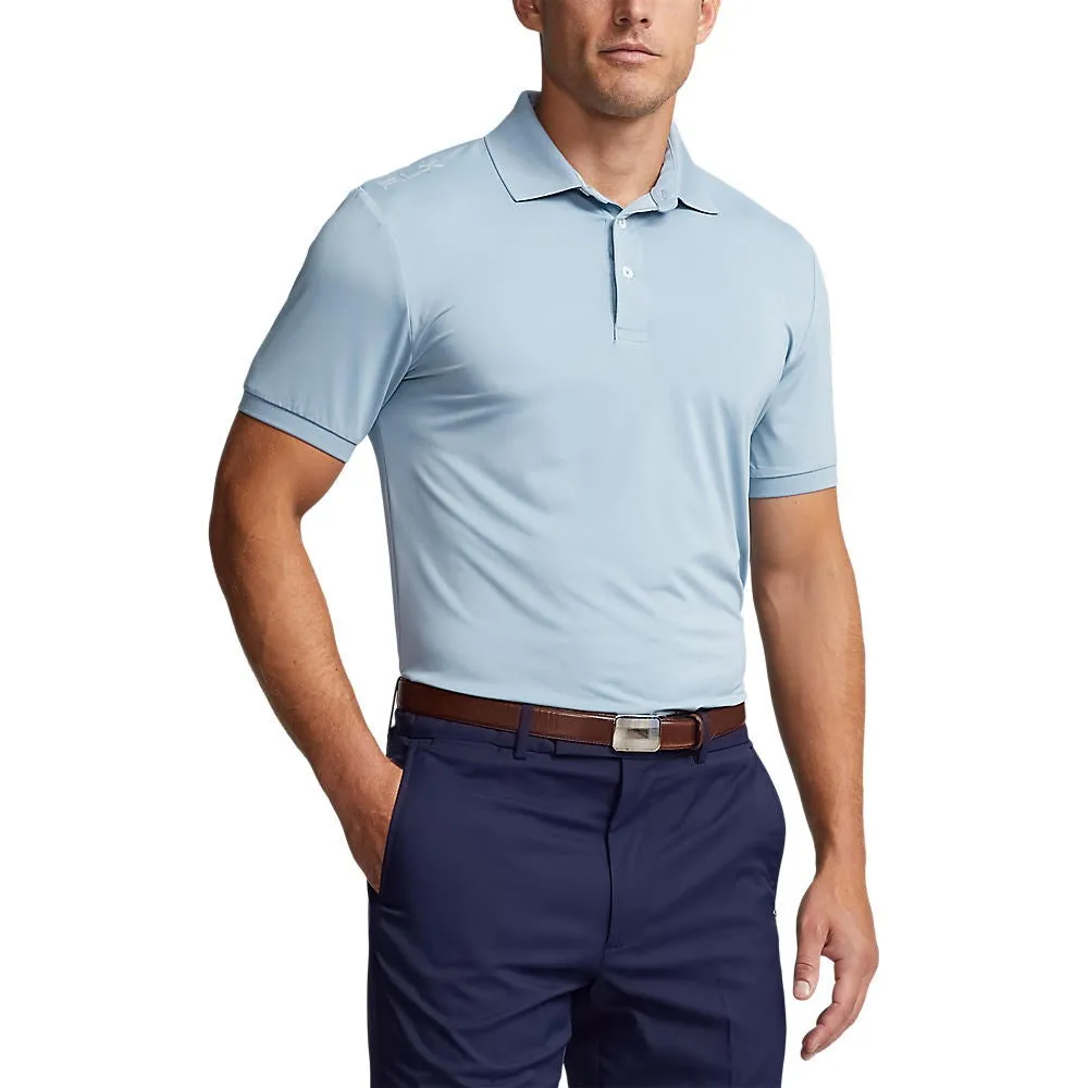 RLX Ralph Lauren Solid Airflow Performance Polo Golf Shirt - Vessel Blue