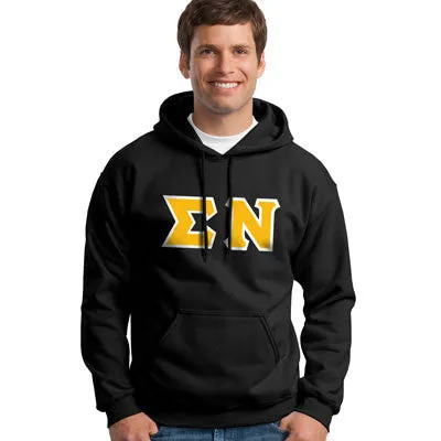 Sigma Nu Hooded Sweatshirt - G185 - TWILL