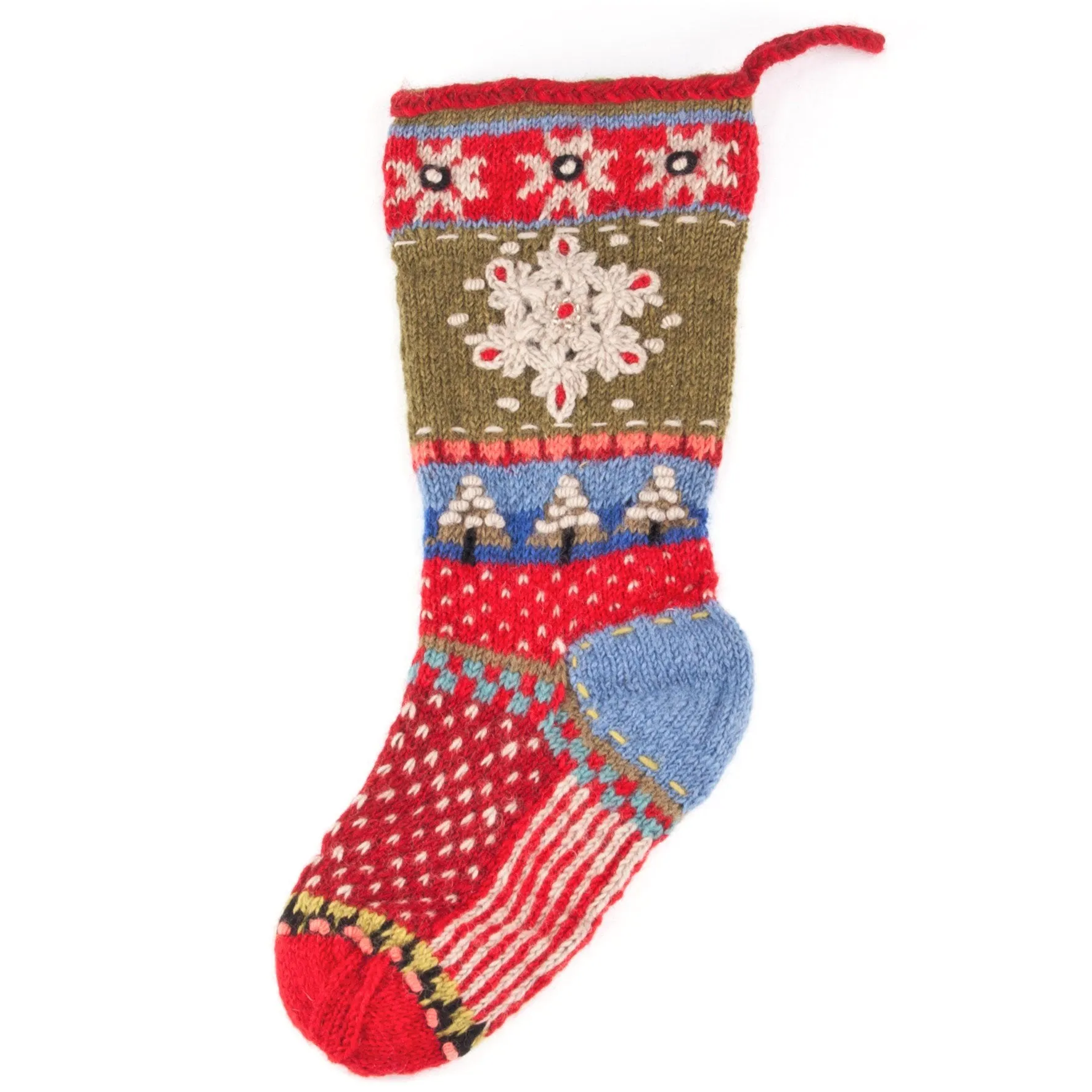 Snowflake Christmas Stocking