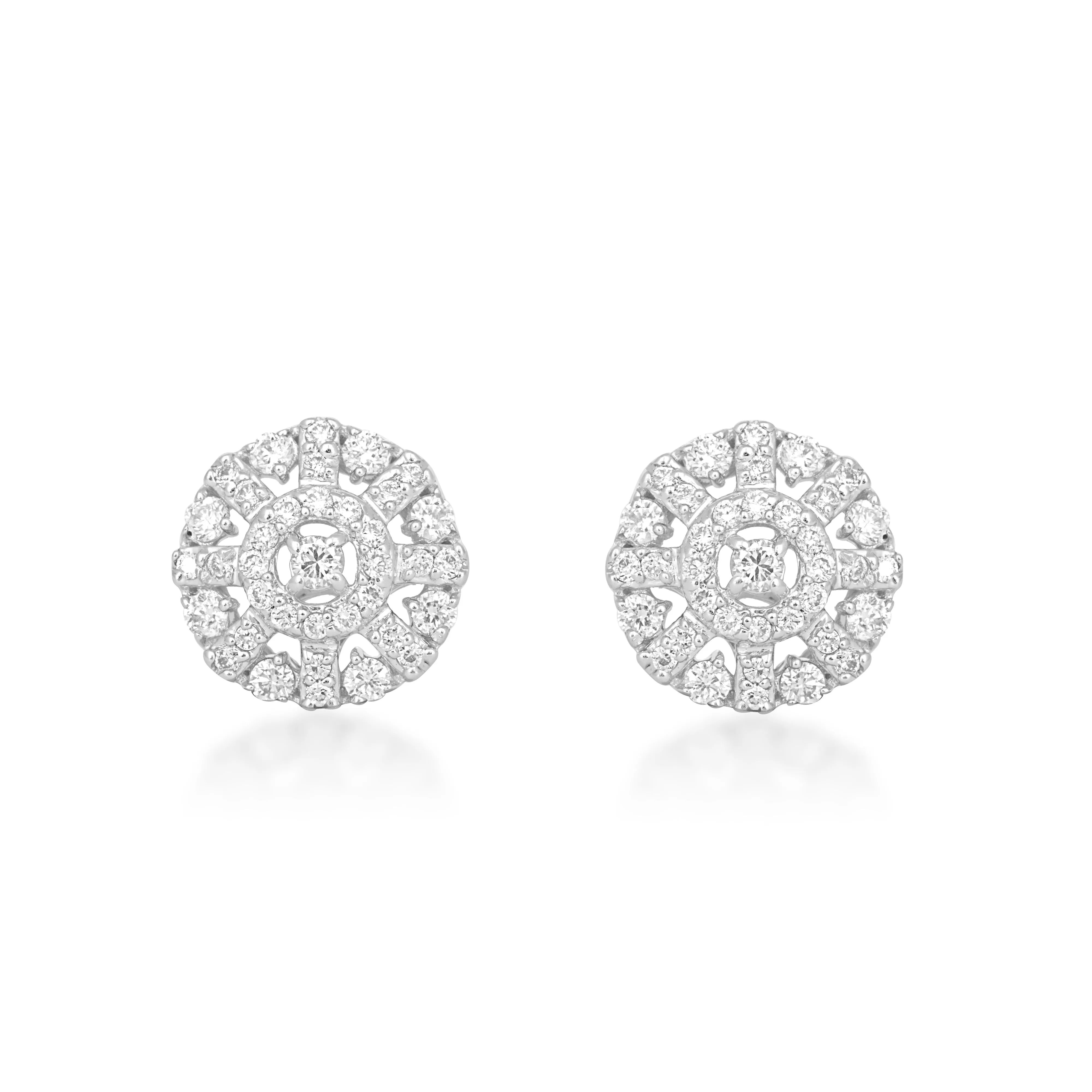 Snowflake Diamond Earrings