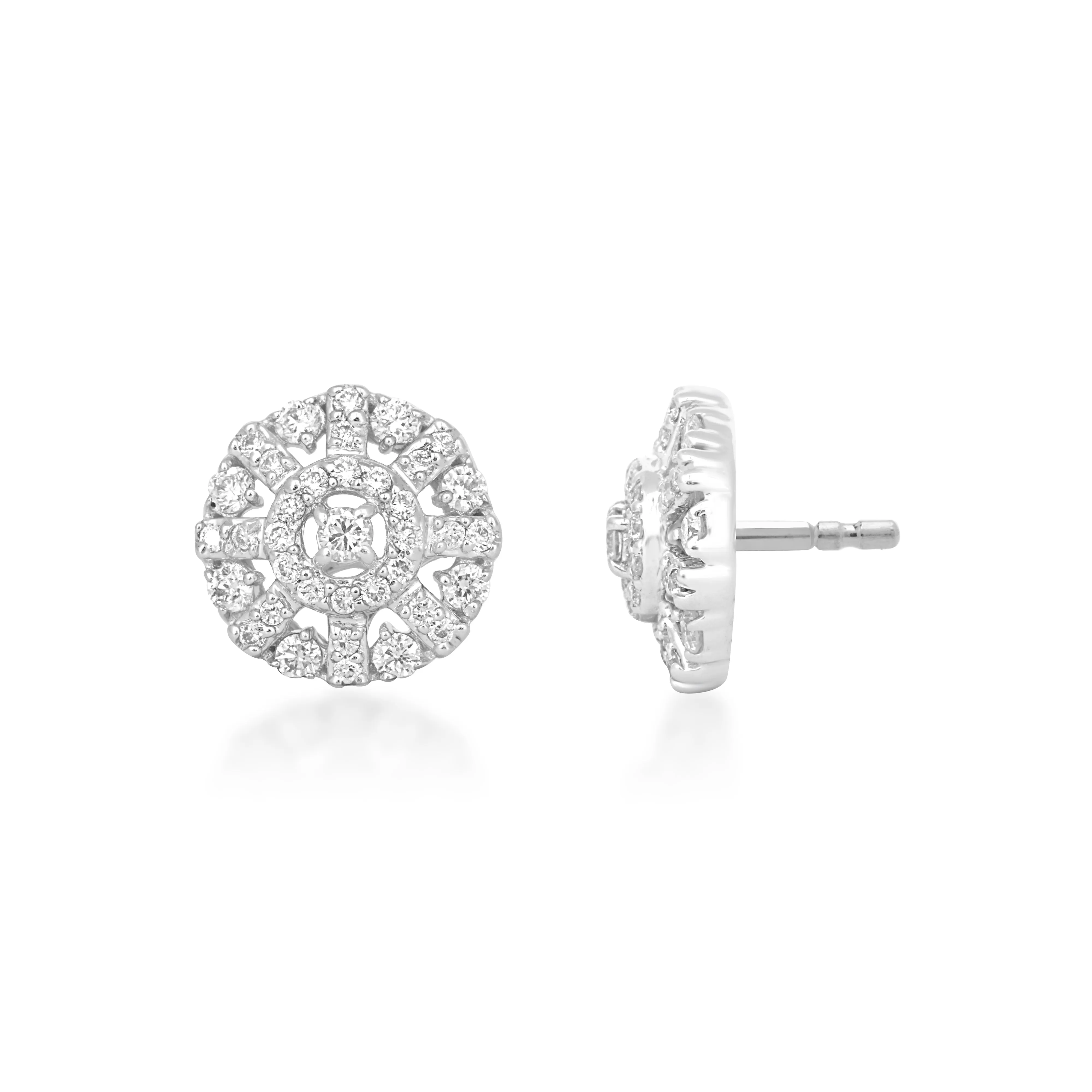 Snowflake Diamond Earrings