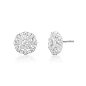 Snowflake Diamond Earrings