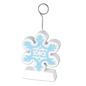 Snowflake Photo or Balloon Holder 6oz